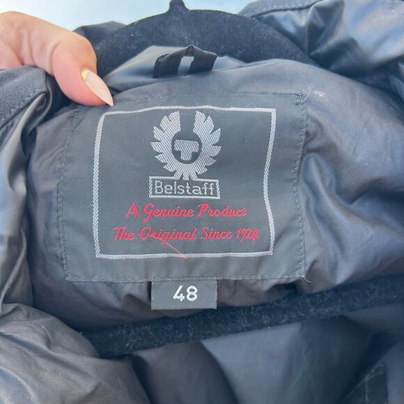 Belstaff Silver Label Y2K Men’s Goose Down Puffer Jacket Winter Black 48 Medium - Picture 4 of 14